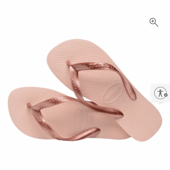 Havaianas Women’s Top Tiras Flip Flops Size 7/8W Ballet Rose - Picture 2 of 6